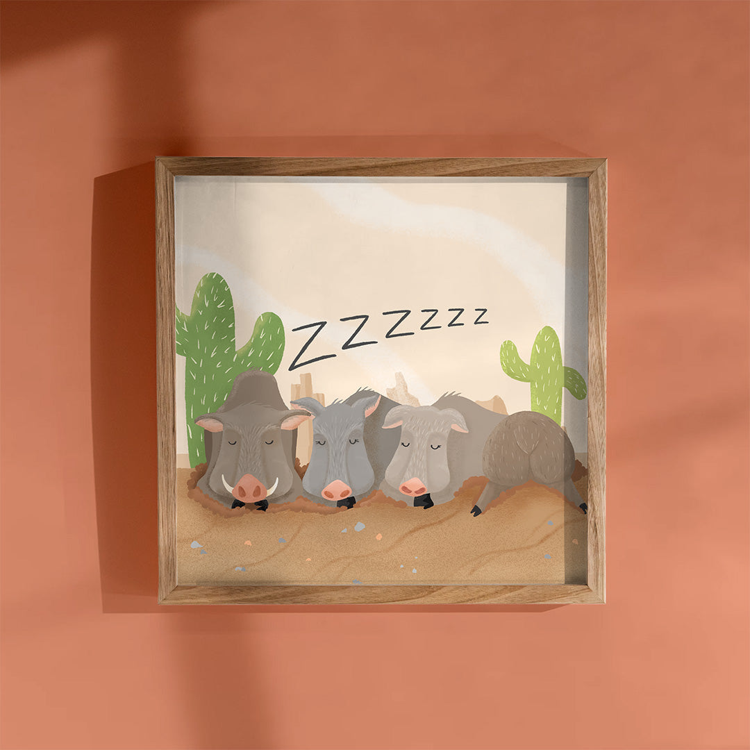 Javelina Siesta - Art Print