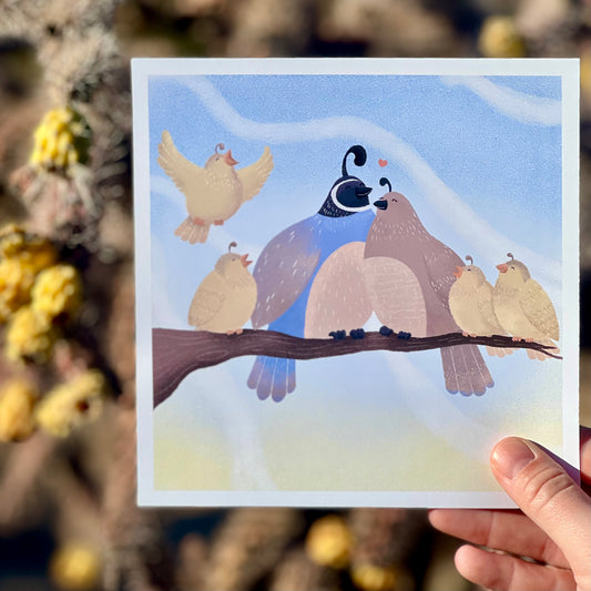 Quail You Need is Love - Art Print