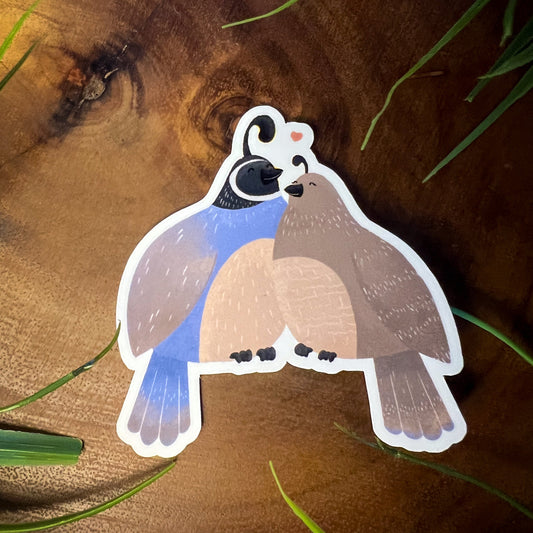 Quail You Need is Love - Sticker (Large)